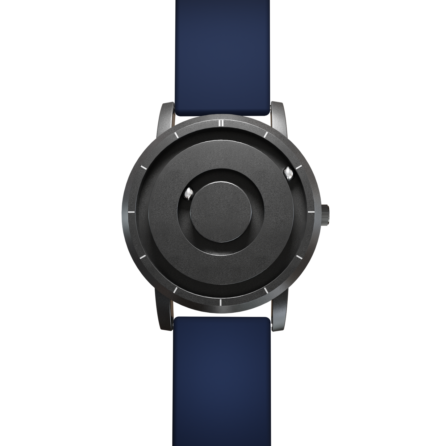 Magneto-Watch-Jupiter-Black-Silikon-Blau-Front