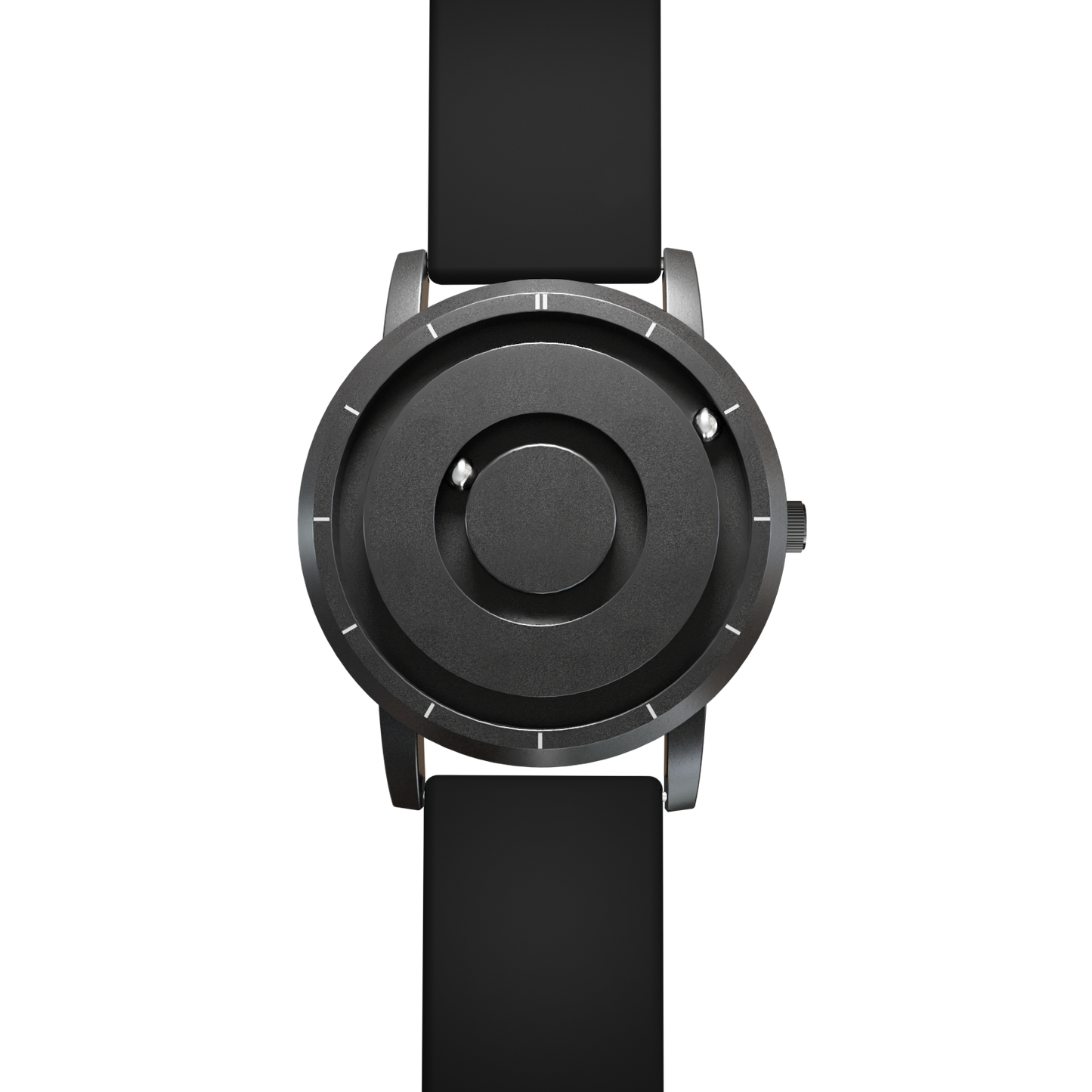 Magneto-Watch-Jupiter-Black-Silikon-Schwarz-Front