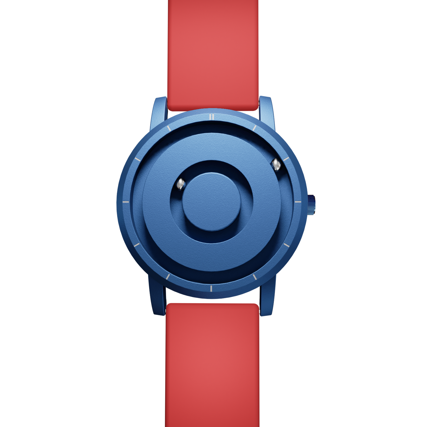 Magneto-Watch-Jupiter-Blue-Silikon-Rot-Front