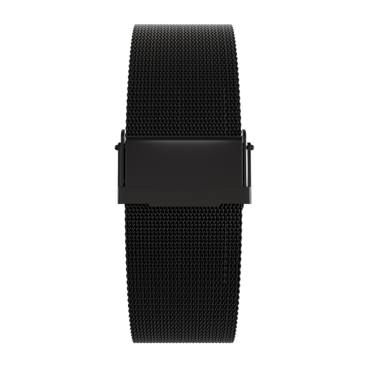     Magneto-Watch-Bella-Black-Anthracite-Maschenarmband-Sicherheitsverschluss-Schwarz-16mm-Front