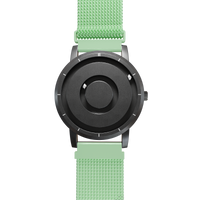 Jupiter Black Maschenarmband Mint