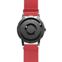 Komet Black Maschenarmband Rot