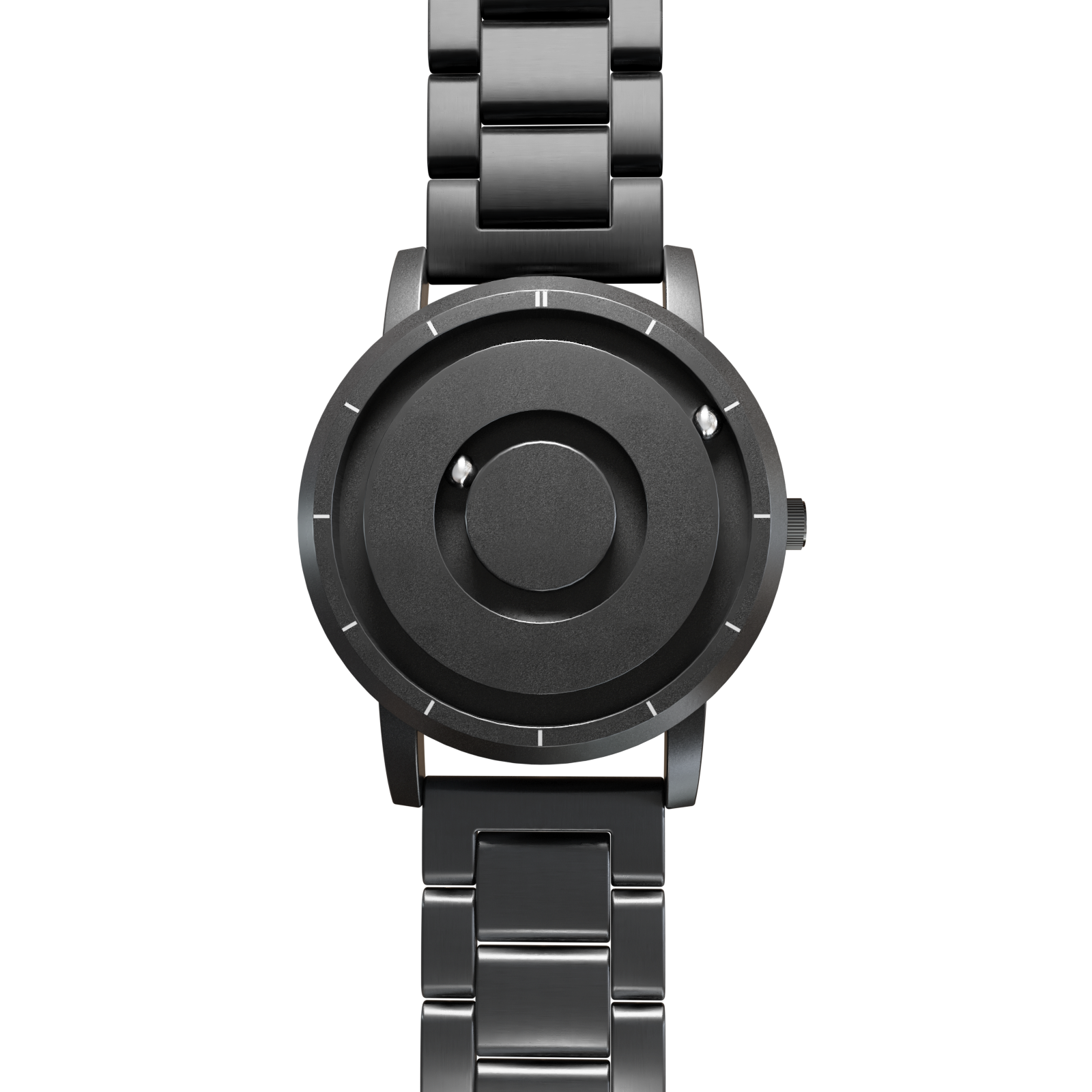     Magneto-Watch-Jupiter-Black-Edelstahl-Schwarz-Front