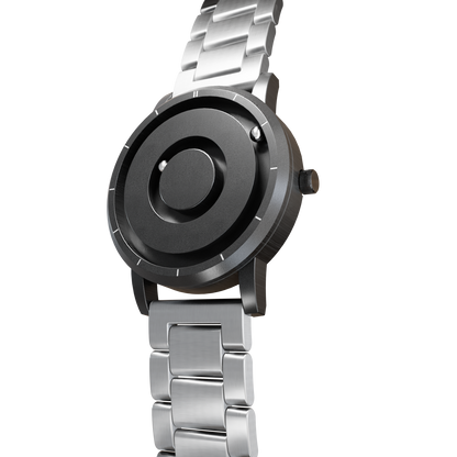 Magneto-Watch-Jupiter-Black-Edelstahl-Silber-Side