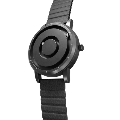 Magneto-Watch-Jupiter-Black-Kunstleder-Magnetisch-Schwarz-Side