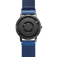Jupiter Black Maschenarmband Blau