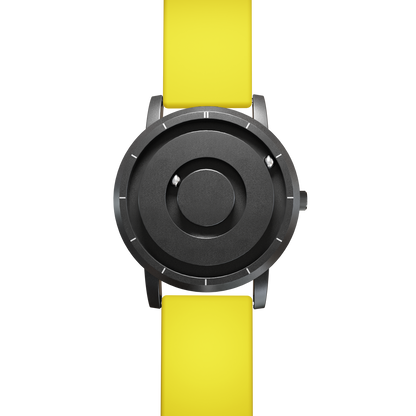 Magneto-Watch-Jupiter-Black-Silikon-Gelb-Front