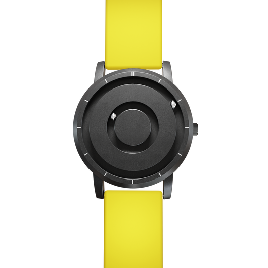 Magneto-Watch-Jupiter-Black-Silikon-Gelb-Front