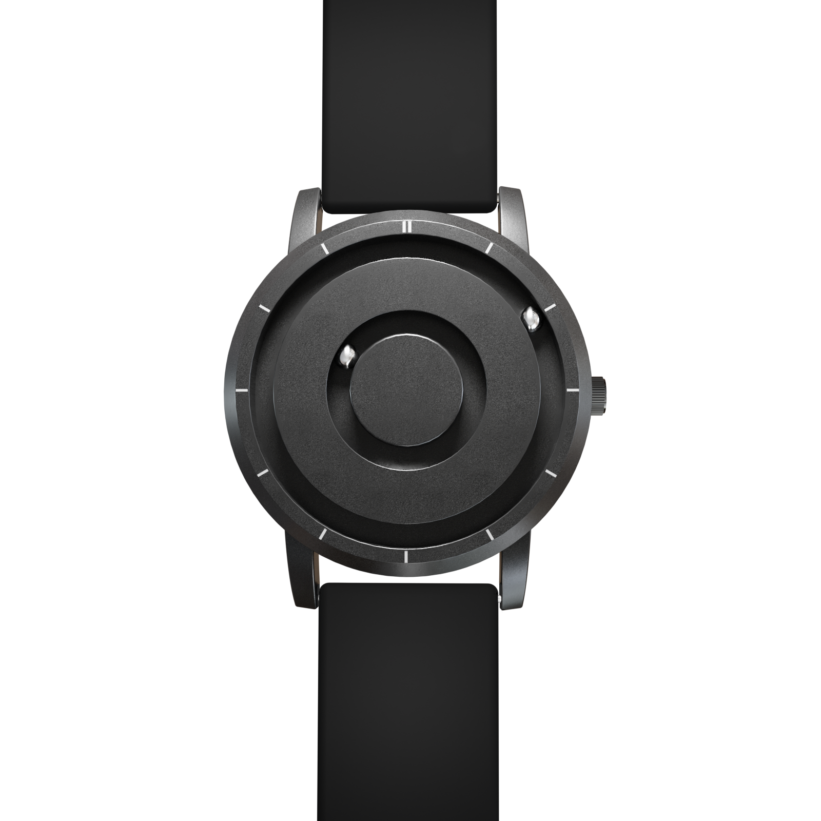    Magneto-Watch-Jupiter-Black-Silikon-Schwarz-Front