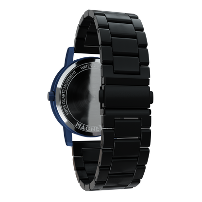     Magneto-Watch-Jupiter-Blue-Edelstahl-Schwarz-Back