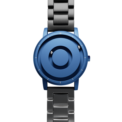 Magneto-Watch-Jupiter-Blue-Edelstahl-Schwarz-Front