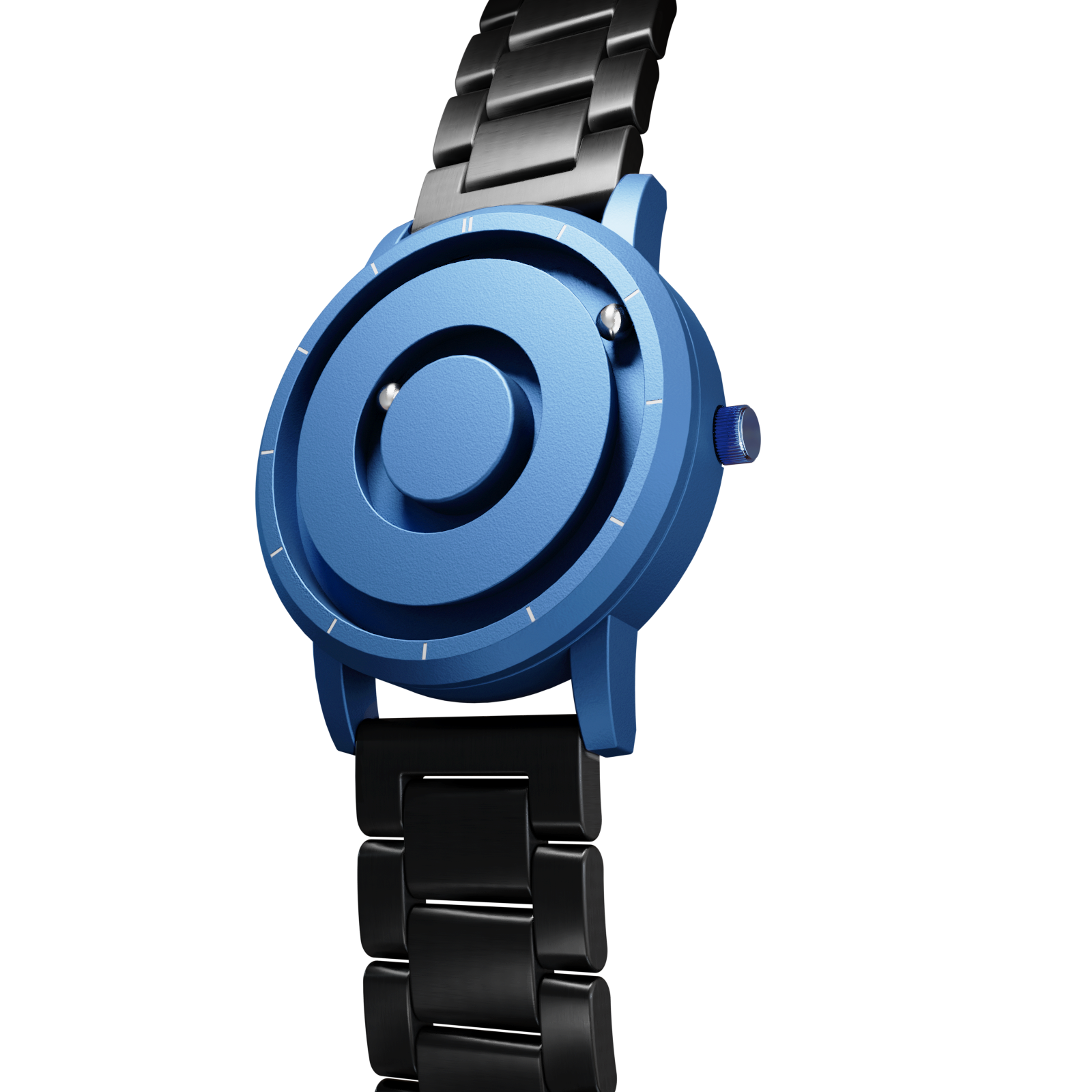 Magneto-Watch-Jupiter-Blue-Edelstahl-Schwarz-Side