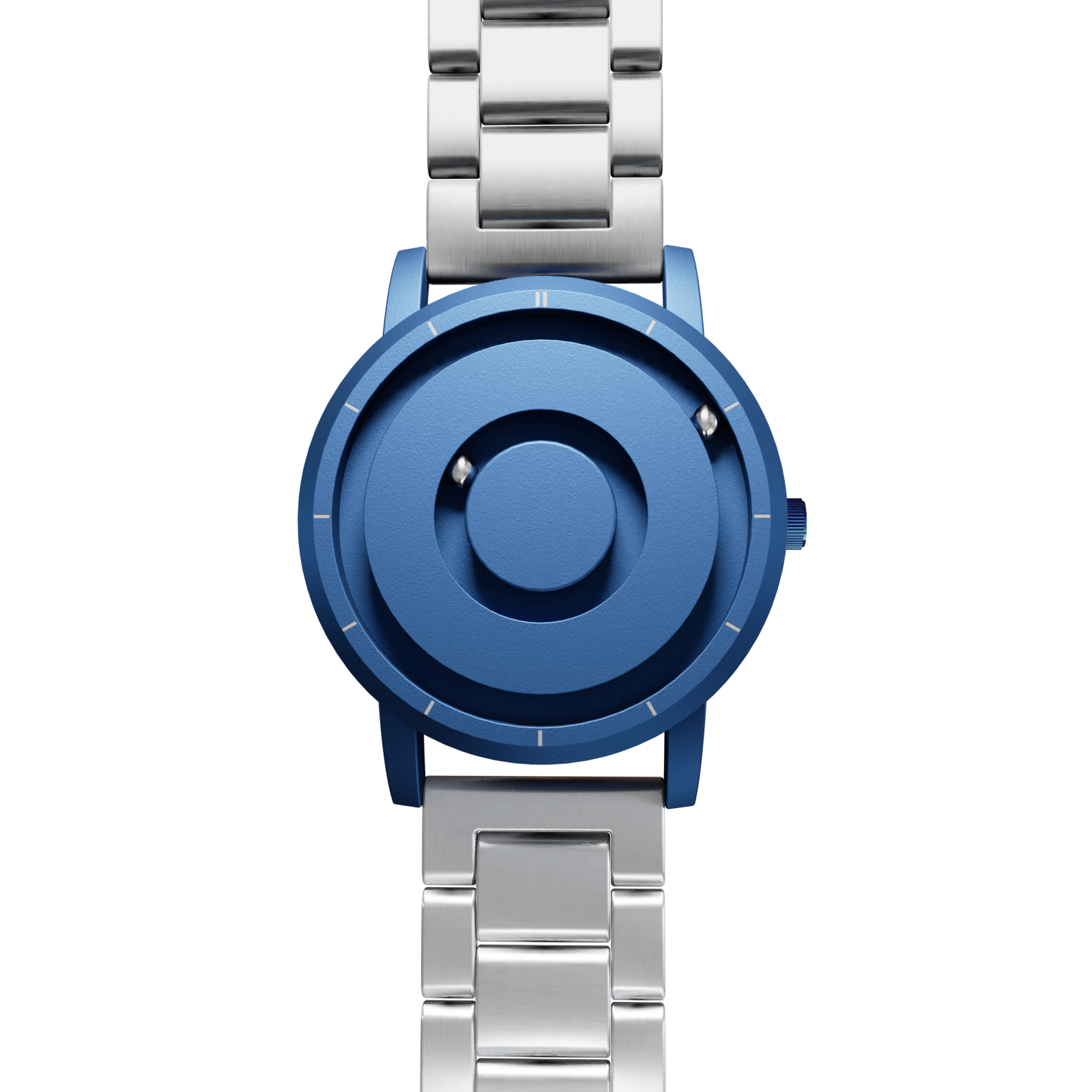    Magneto-Watch-Jupiter-Blue-Edelstahl-Silber-Front