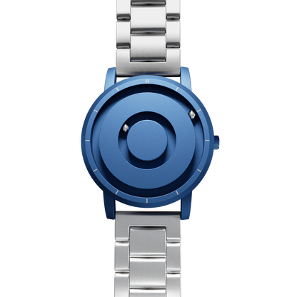    Magneto-Watch-Jupiter-Blue-Edelstahl-Silber-Front