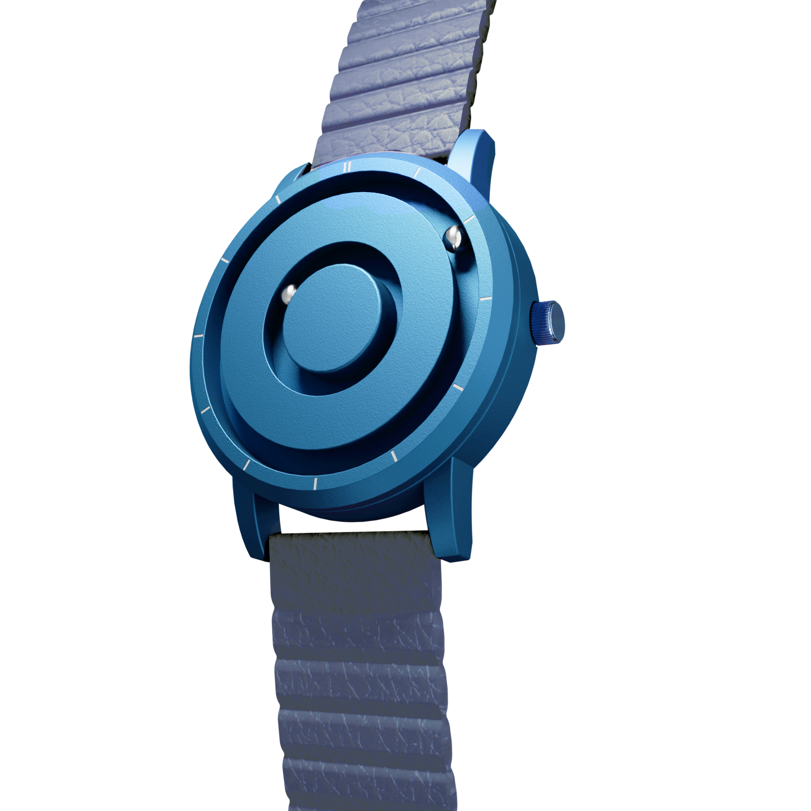 Magneto-Watch-Jupiter-Blue-Kunstleder-Magnetisch-Blau-Side