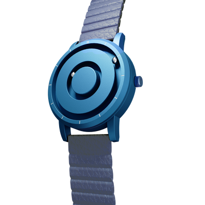 Magneto-Watch-Jupiter-Blue-Kunstleder-Magnetisch-Blau-Side
