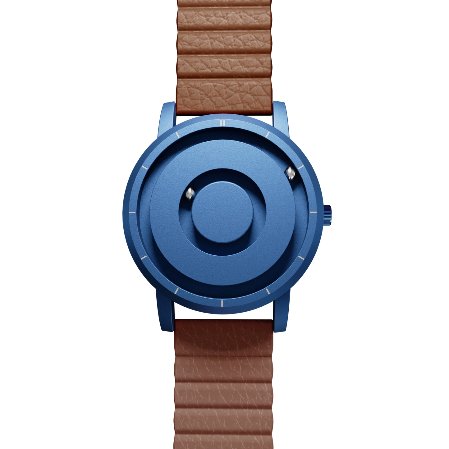 Magneto-Watch-Jupiter-Blue-Kunstleder-Magnetisch-Braun-Front