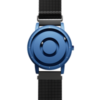 Jupiter Blue Maschenarmband Schwarz