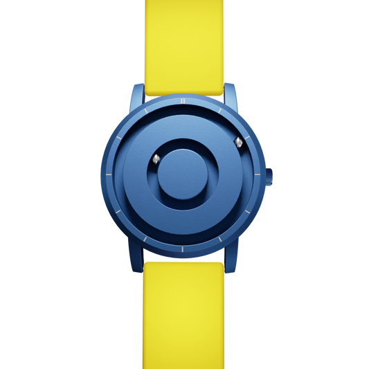 Magneto-Watch-Jupiter-Blue-Silikon-Gelb-Front