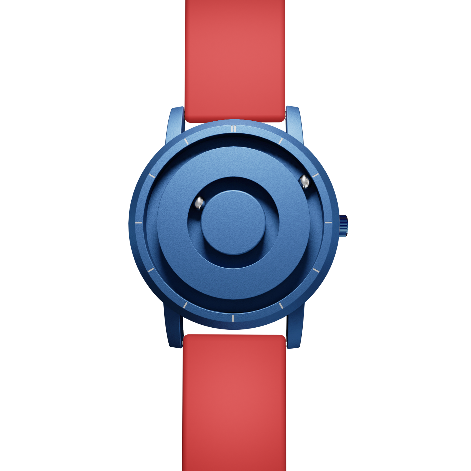    Magneto-Watch-Jupiter-Blue-Silikon-Rot-Front