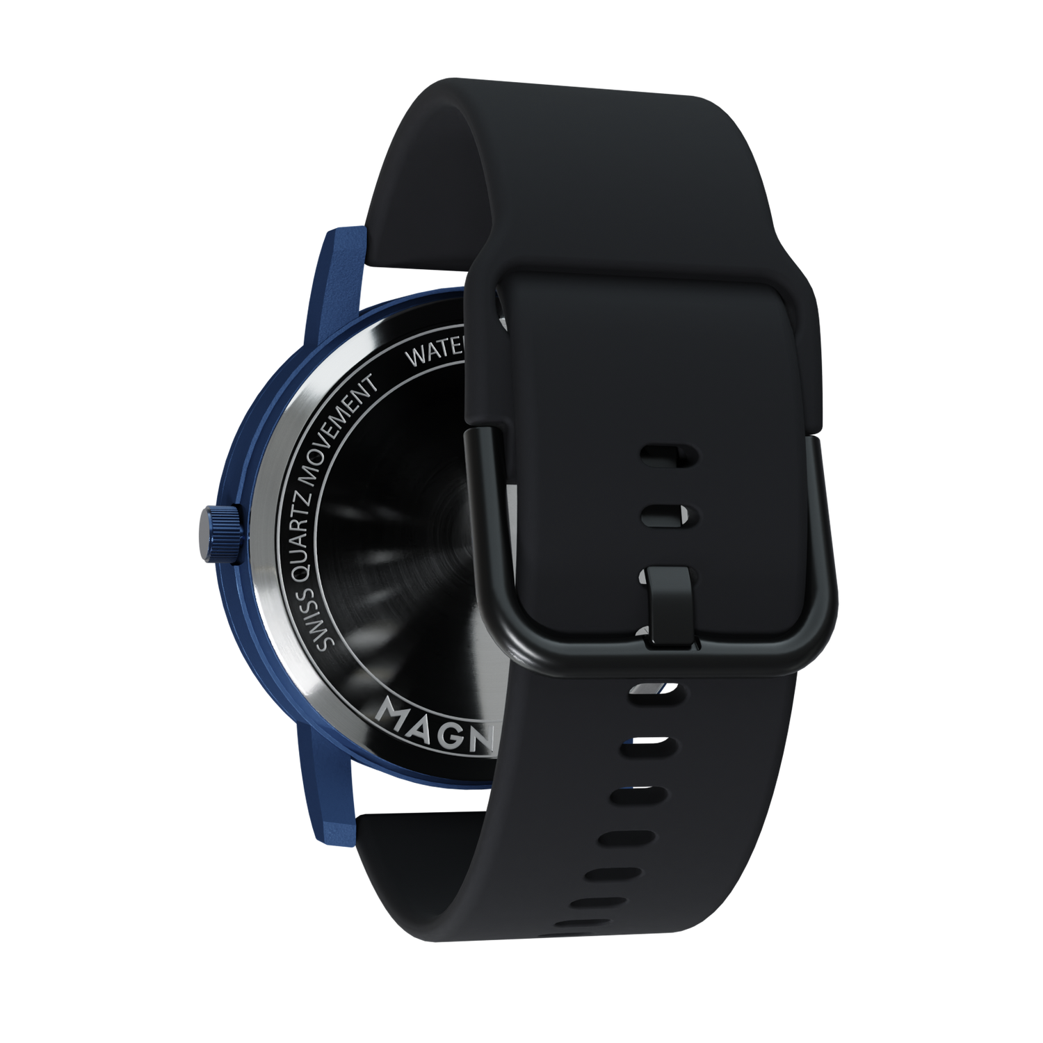 Magneto-Watch-Jupiter-Blue-Silikon-Schwarz-Back