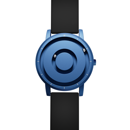 Magneto-Watch-Jupiter-Blue-Silikon-Schwarz-Front