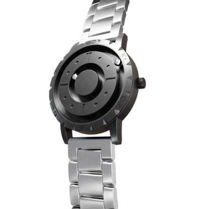    Magneto-Watch-Komet-Black-Edelstahl-Silber-Side