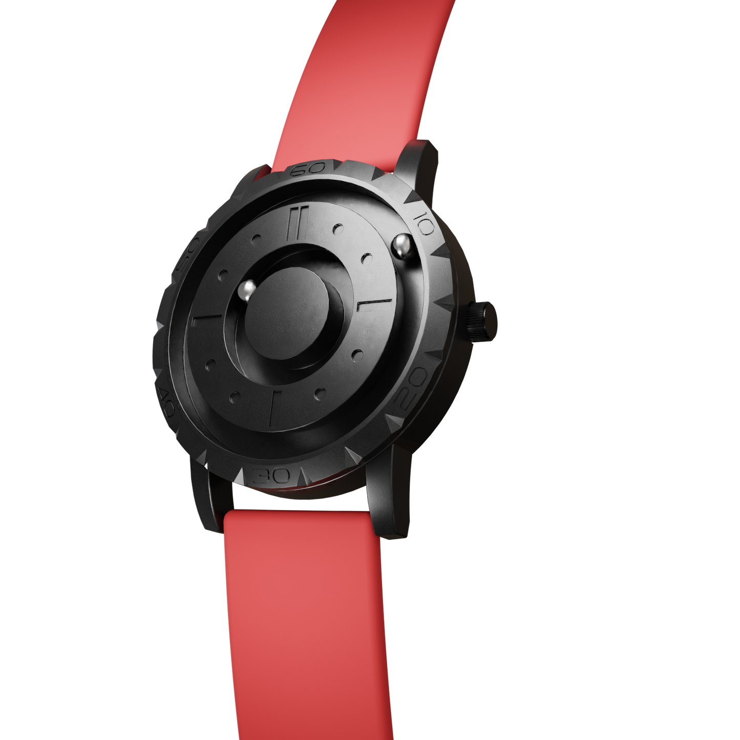 Magneto-Watch-Komet-Black-Silikon-Rot-Side