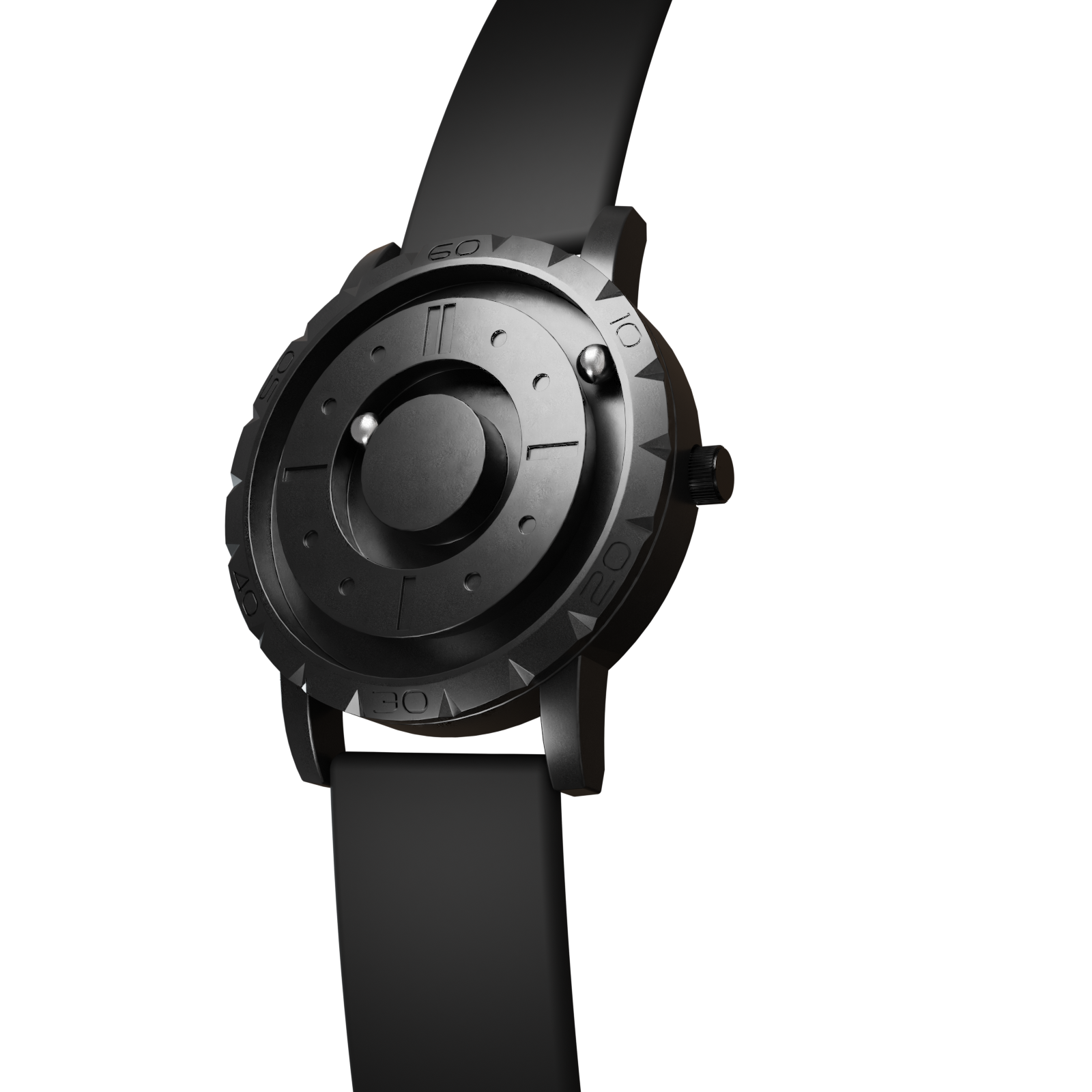 Magneto-Watch-Komet-Black-Silikon-Schwarz-Side