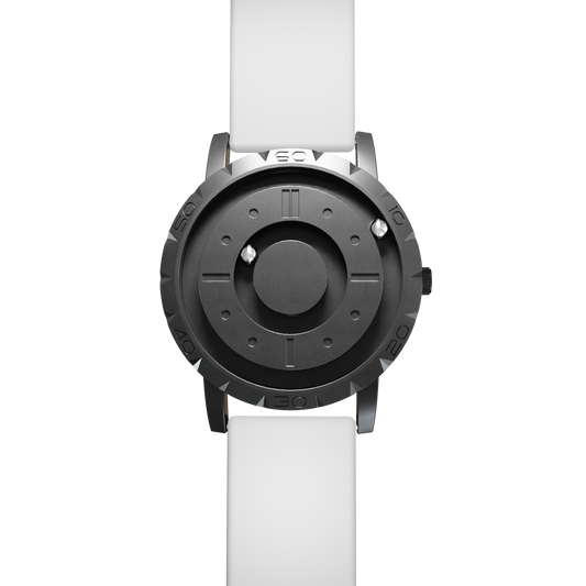 Magneto-Watch-Komet-Black-Silikon-Weiss-Front