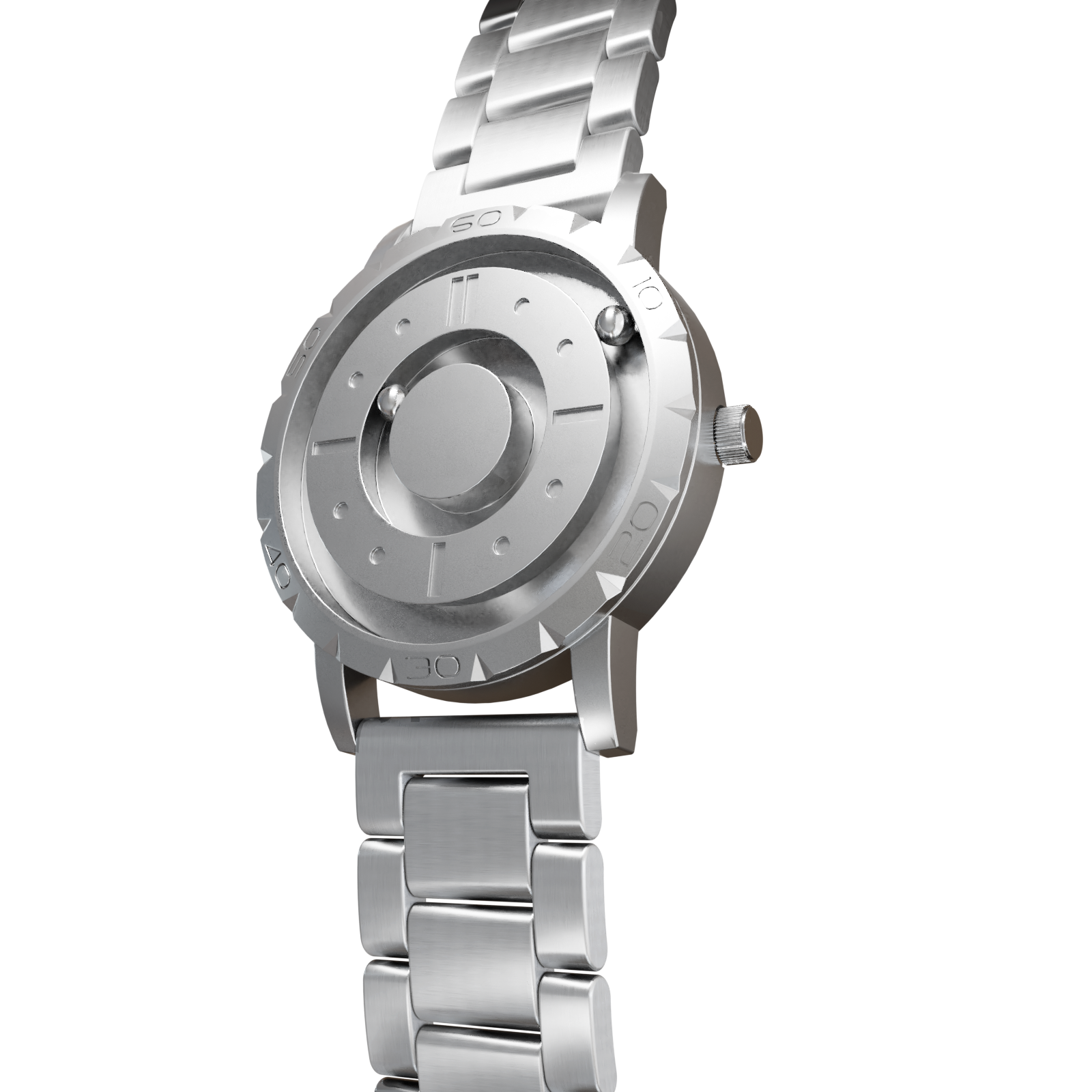 Magneto-Watch-Komet-Silver-Edelstahl-Silber-Side