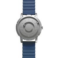 Komet Silver Kunstleder Magnetisch Blau