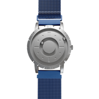 Komet Silver Maschenarmband Blau