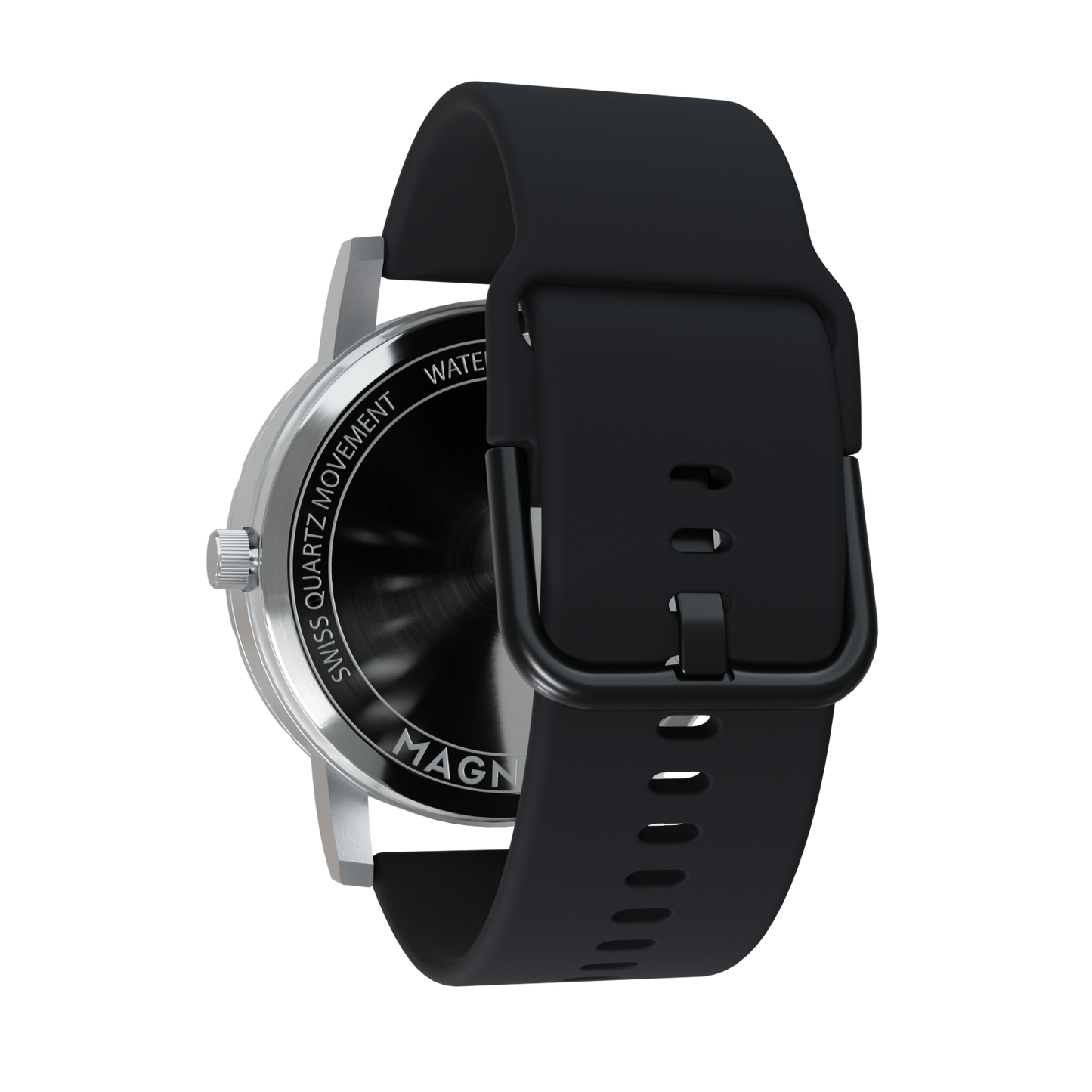 Magneto-Watch-Komet-Silver-Silikon-Schwarz-Back