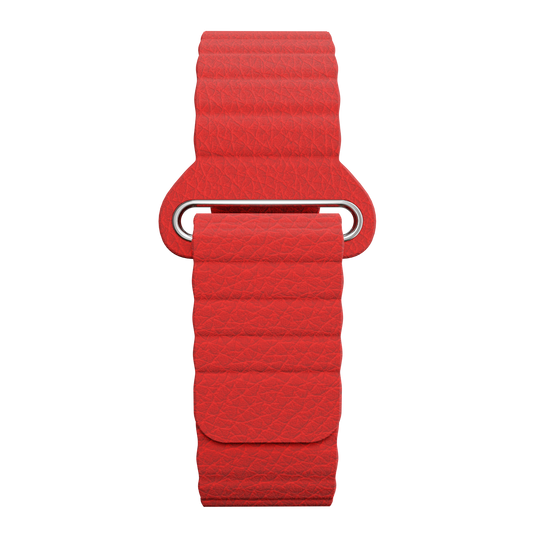 Magneto-Watch-Kunstleder-Magnetisch-Rot-Front
