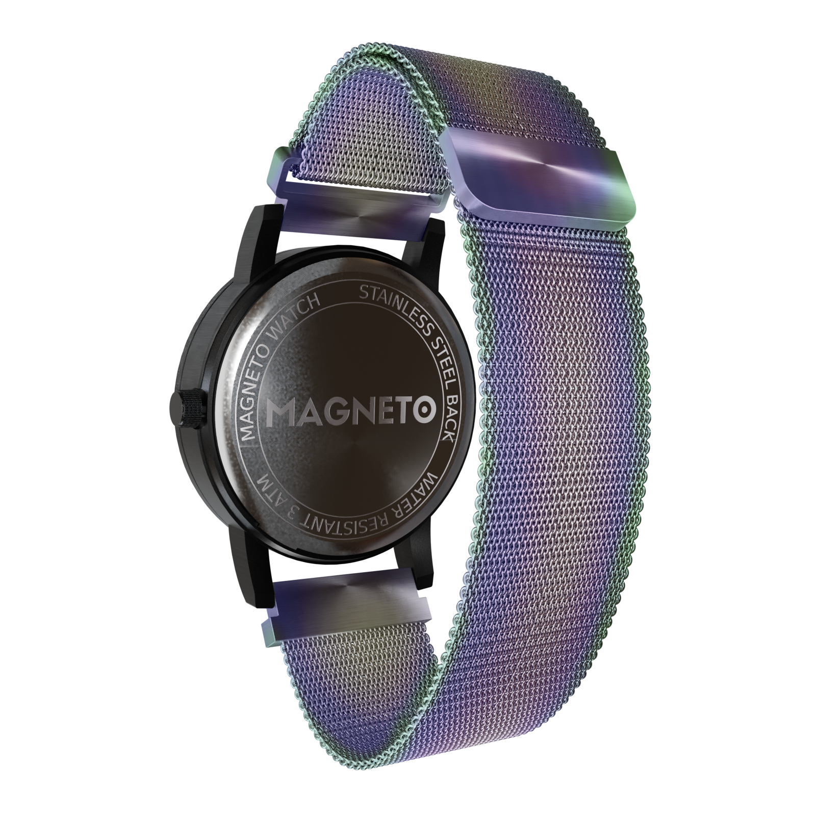    Magneto-Watch-Maschenarmband-Flip-Flop-Side