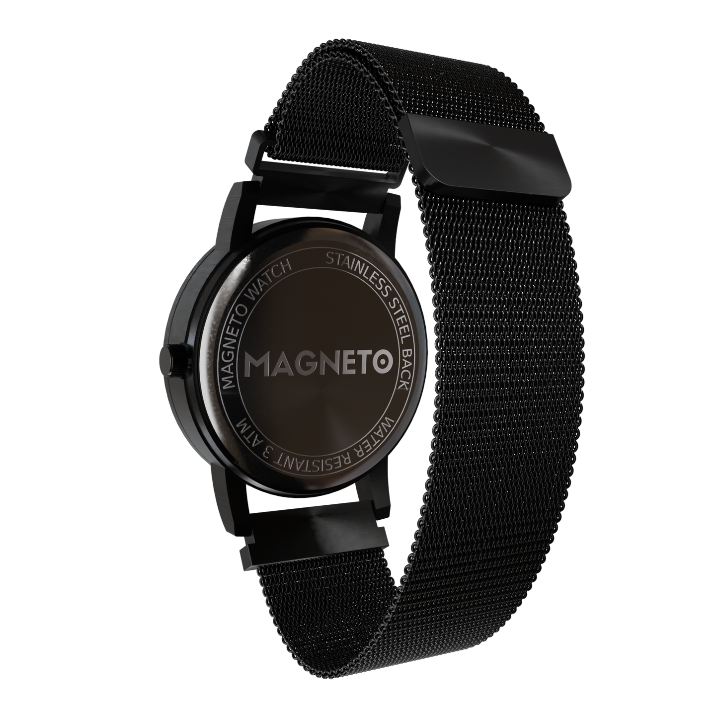 Magneto-Watch-Maschenarmband-Schwarz-Side