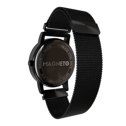 Magneto-Watch-Maschenarmband-Schwarz-Side