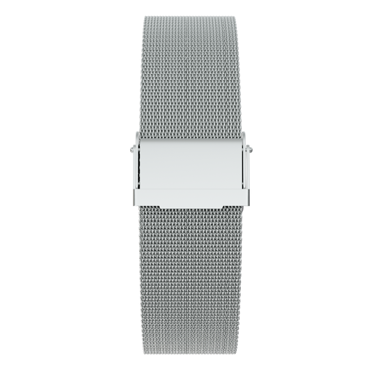     Magneto-Watch-Maschenarmband-Sicherheitsverschluss-Silber-Front