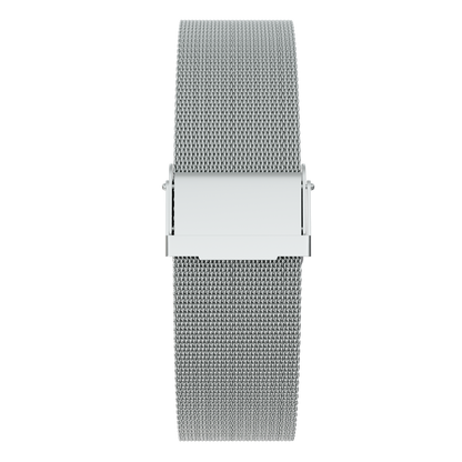 Magneto-Watch-Maschenarmband-Sicherheitsverschluss-Silber