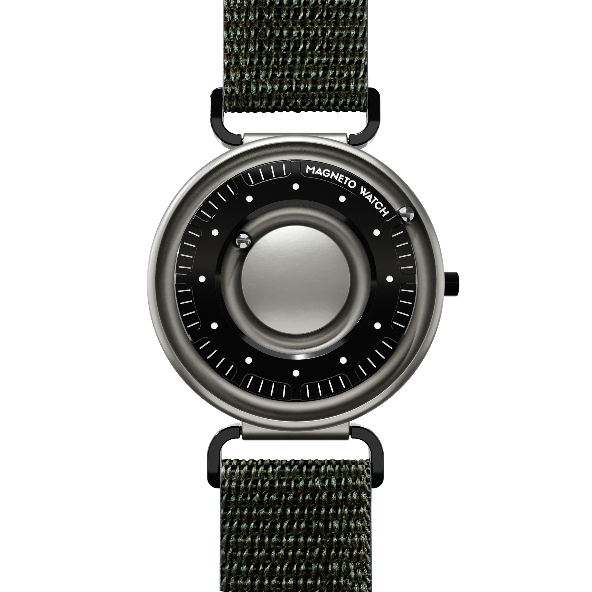 Magneto-Watch-Primus-Titan-Sport-Loop-Olivgruen-Front