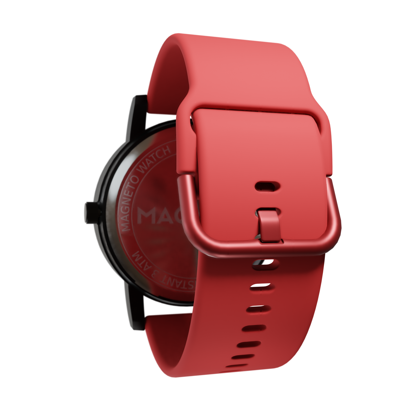 Magneto-Watch-Silikon-Rot-Side