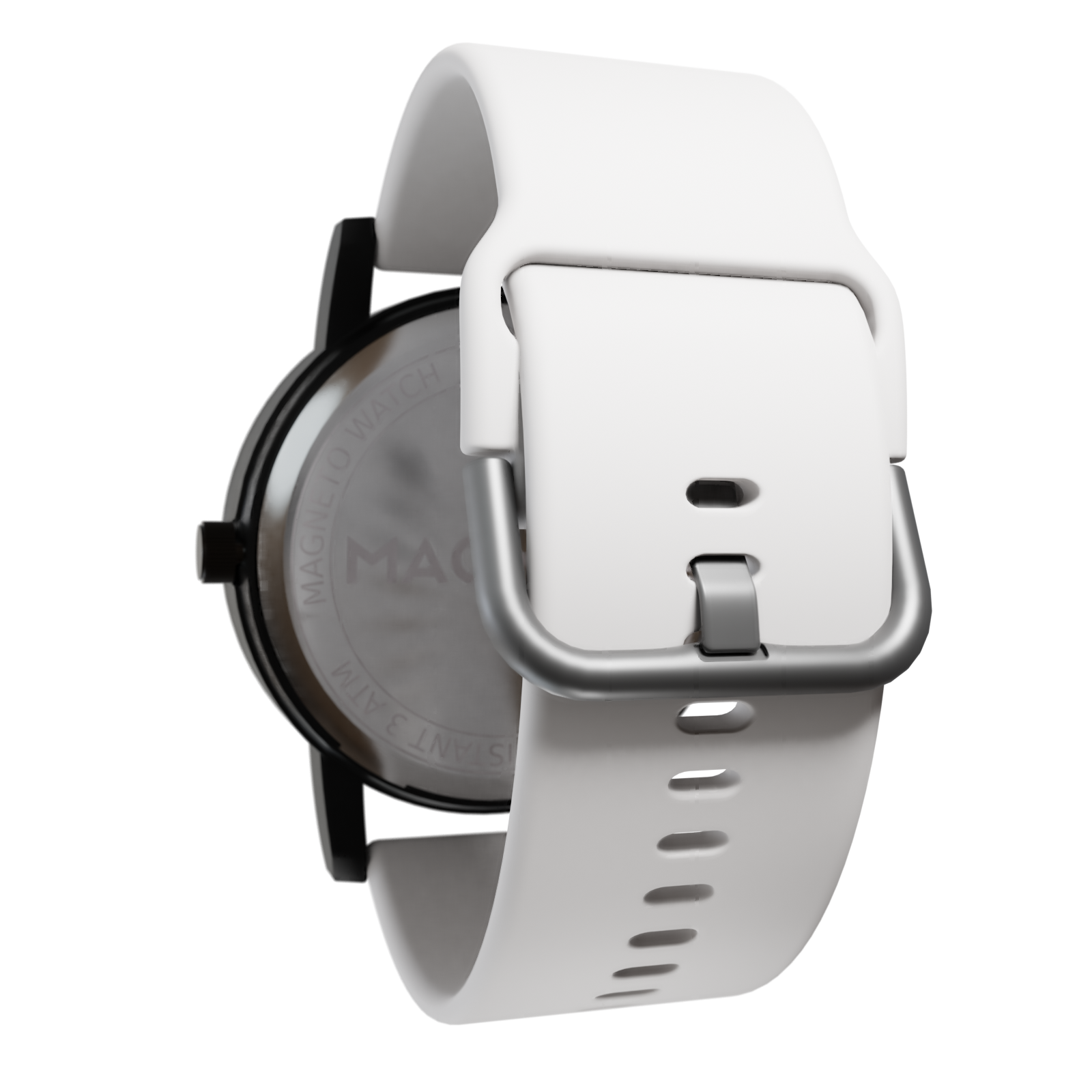 Magneto-Watch-Silikon-Weiss-Side