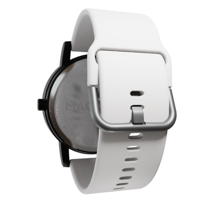 Magneto-Watch-Silikon-Weiss-Side