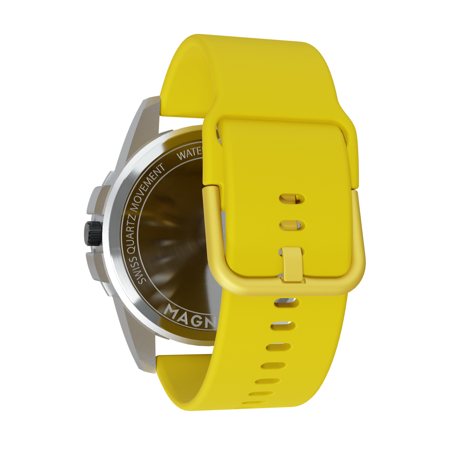 Magneto-Watch-Uranus-Red-Silikon-Gelb-Back