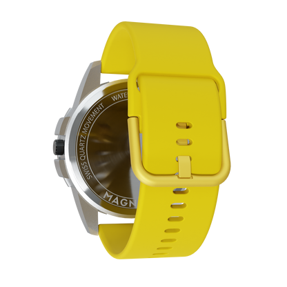 Magneto-Watch-Uranus-Red-Silikon-Gelb-Back