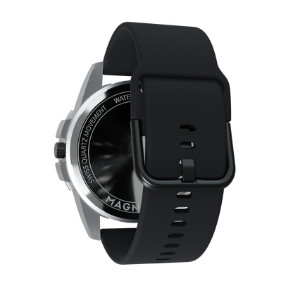     Magneto-Watch-Uranus-Red-Silikon-Schwarz-Back