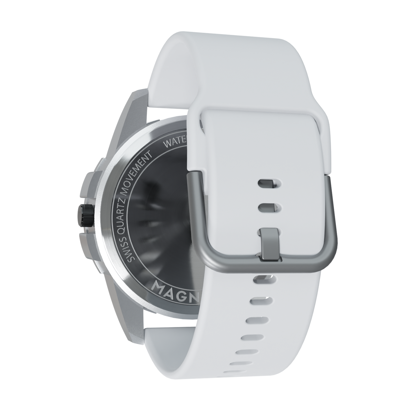 Magneto-Watch-Uranus-Red-Silikon-Weiss-Back