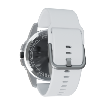 Magneto-Watch-Uranus-Red-Silikon-Weiss-Back