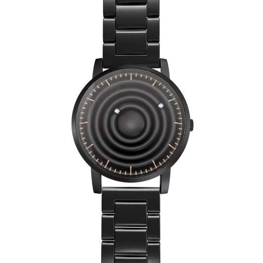 Magneto-Watch-Wave-Black-Edelstahl-Schwarz-Front